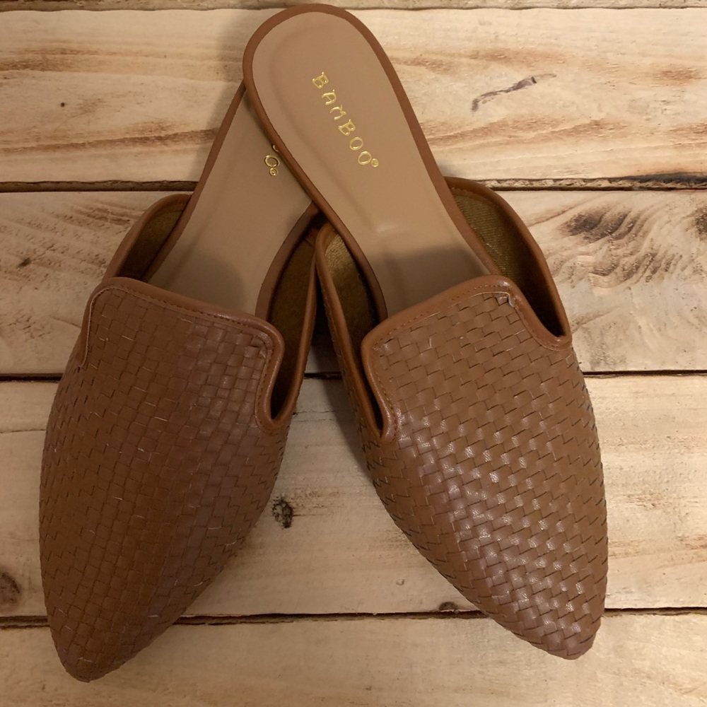 Bamboo Mules, never been worn